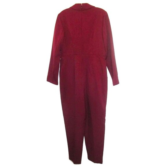 express tux blazer sexy plus size red jumpsuit 12 large - Picture 7 of 7